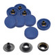 15mm 4 Part Press Studs with Black Internal Parts